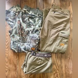 First Lite obsidian foundry pants bundle merino wool!